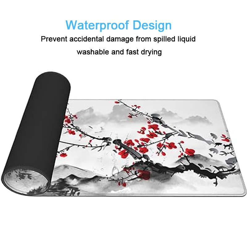 Large Cherry Blossom Gaming Mouse Pad — Anti-Slip, Durable, Perfect for Pro-Level Play & Work