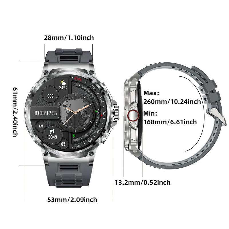 Smart Watch for Men with 1.85'' HD Display — Answer/Make Calls, 100+ Sports Modes, Notifications, iPhone & Android