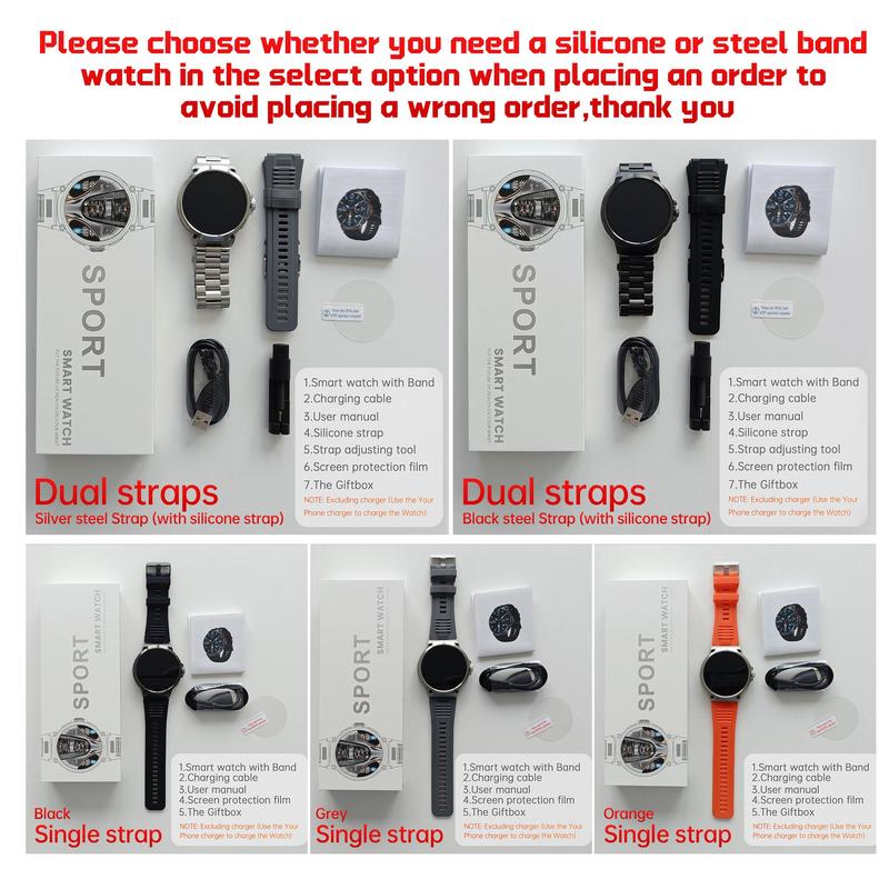Smart Watch for Men with 1.85'' HD Display — Answer/Make Calls, 100+ Sports Modes, Notifications, iPhone & Android