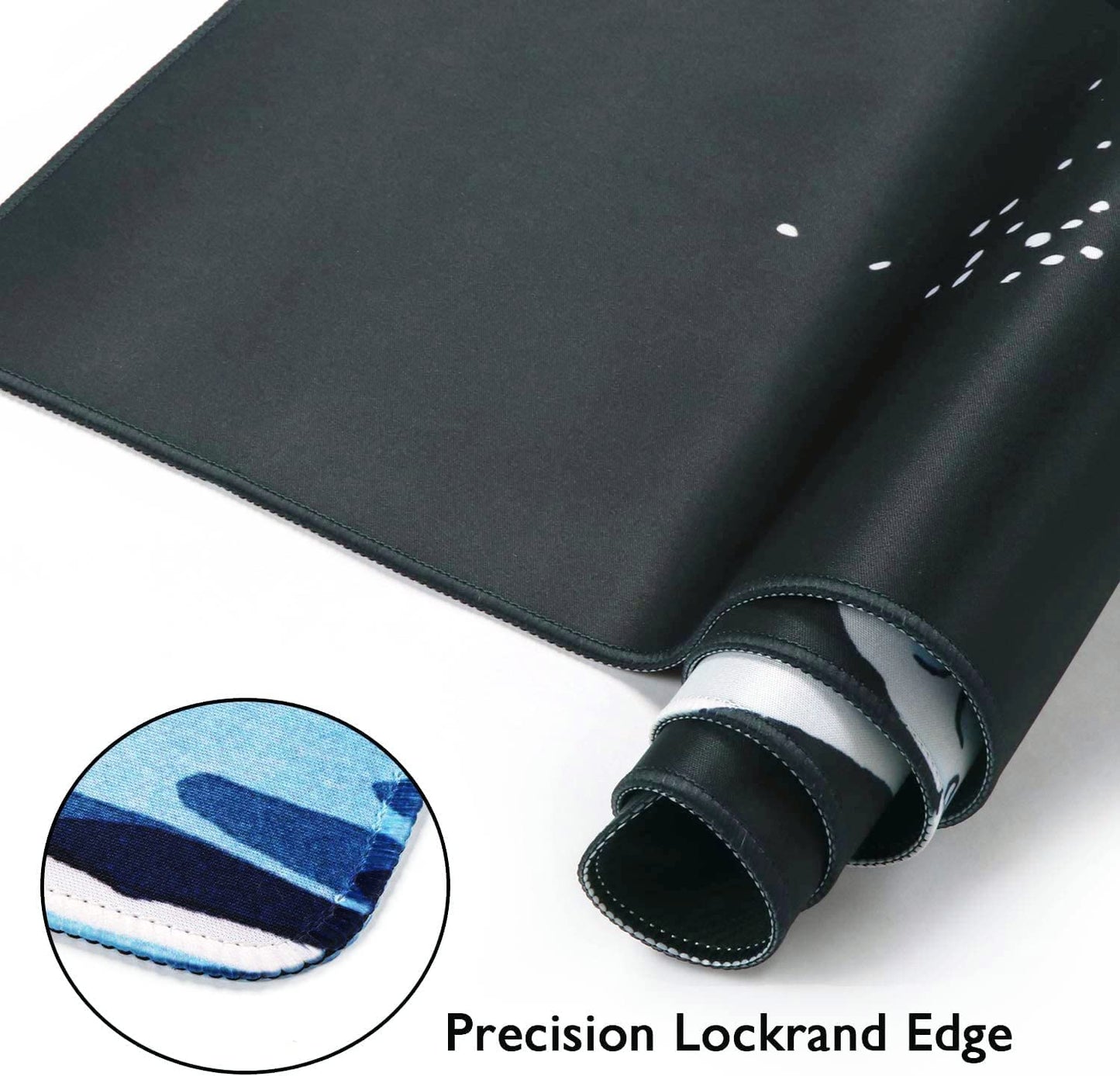 Oversized Japanese Wave Mouse Pad — Smooth, Anti-Slip Desk Mat for Gaming, Work & Home