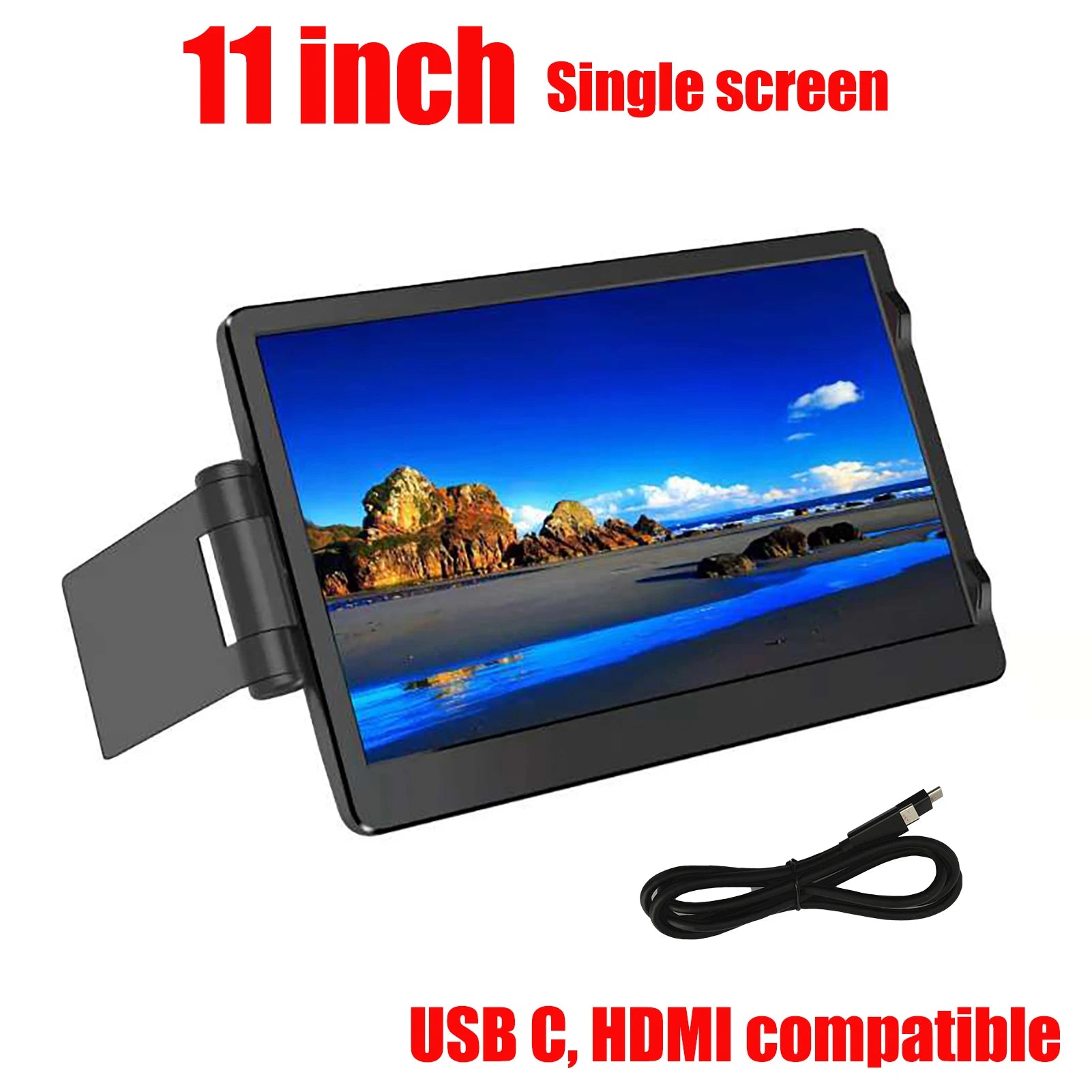 Portable 12'' Dual Monitor Extender — Full HD IPS Laptop Second Screen for MacBook, Huawei & PC