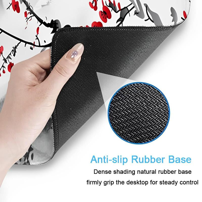 Large Cherry Blossom Gaming Mouse Pad — Anti-Slip, Durable, Perfect for Pro-Level Play & Work