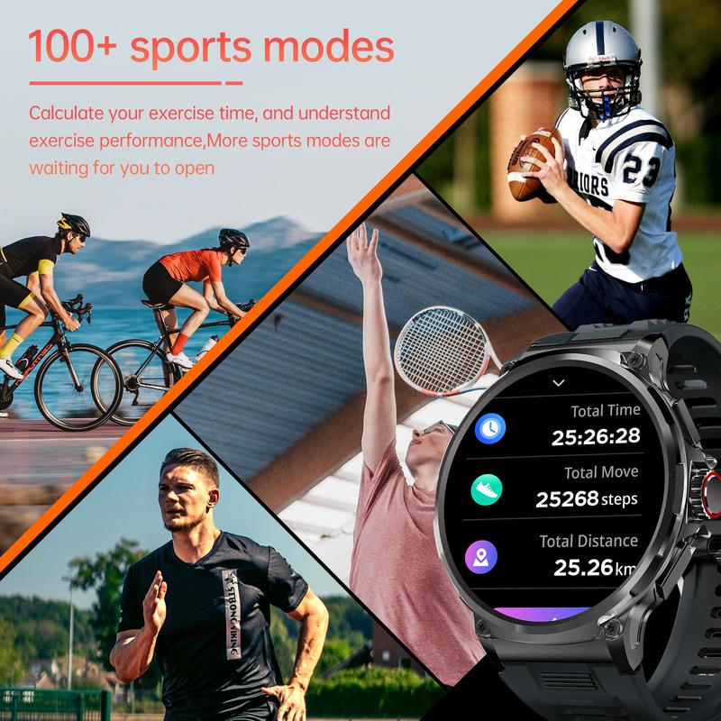 Smart Watch for Men with 1.85'' HD Display — Answer/Make Calls, 100+ Sports Modes, Notifications, iPhone & Android
