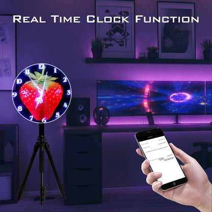 3D Holographic Fan Projector — 17'' LED Display, WiFi, 224 LEDs, Ultra-Bright 2000 cd/m² + 2000 Free 3D Videos for Exhibitions & Retail