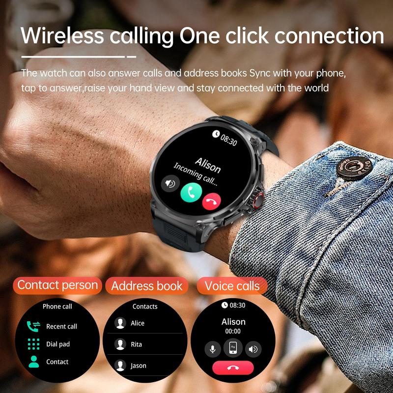Smart Watch for Men with 1.85'' HD Display — Answer/Make Calls, 100+ Sports Modes, Notifications, iPhone & Android