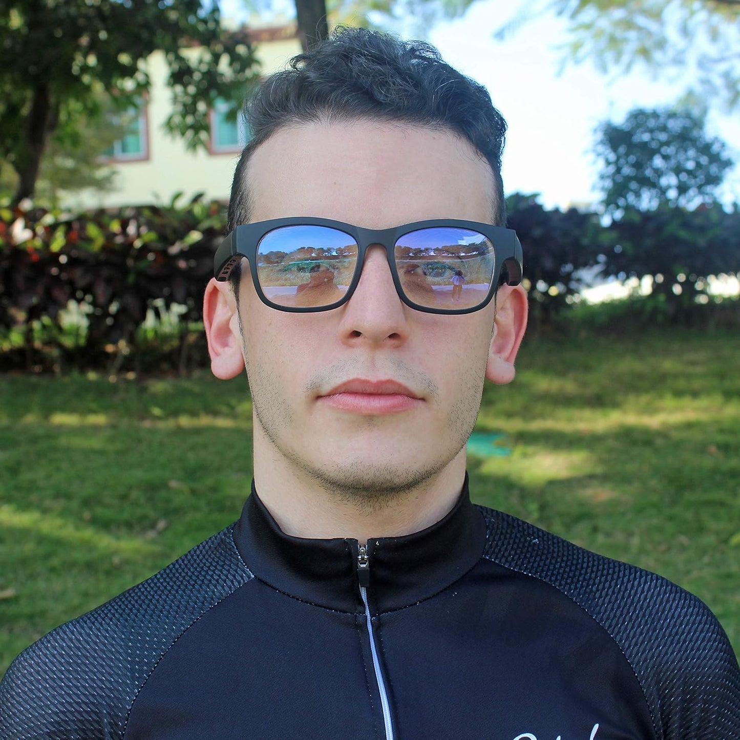 Wireless Smart Audio Glasses — Bluetooth Polarized Sunglasses, Waterproof IPX4