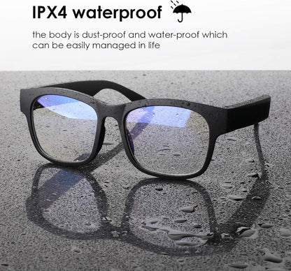 Wireless Smart Audio Glasses — Bluetooth Polarized Sunglasses, Waterproof IPX4