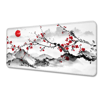 Large Cherry Blossom Gaming Mouse Pad — Anti-Slip, Durable, Perfect for Pro-Level Play & Work
