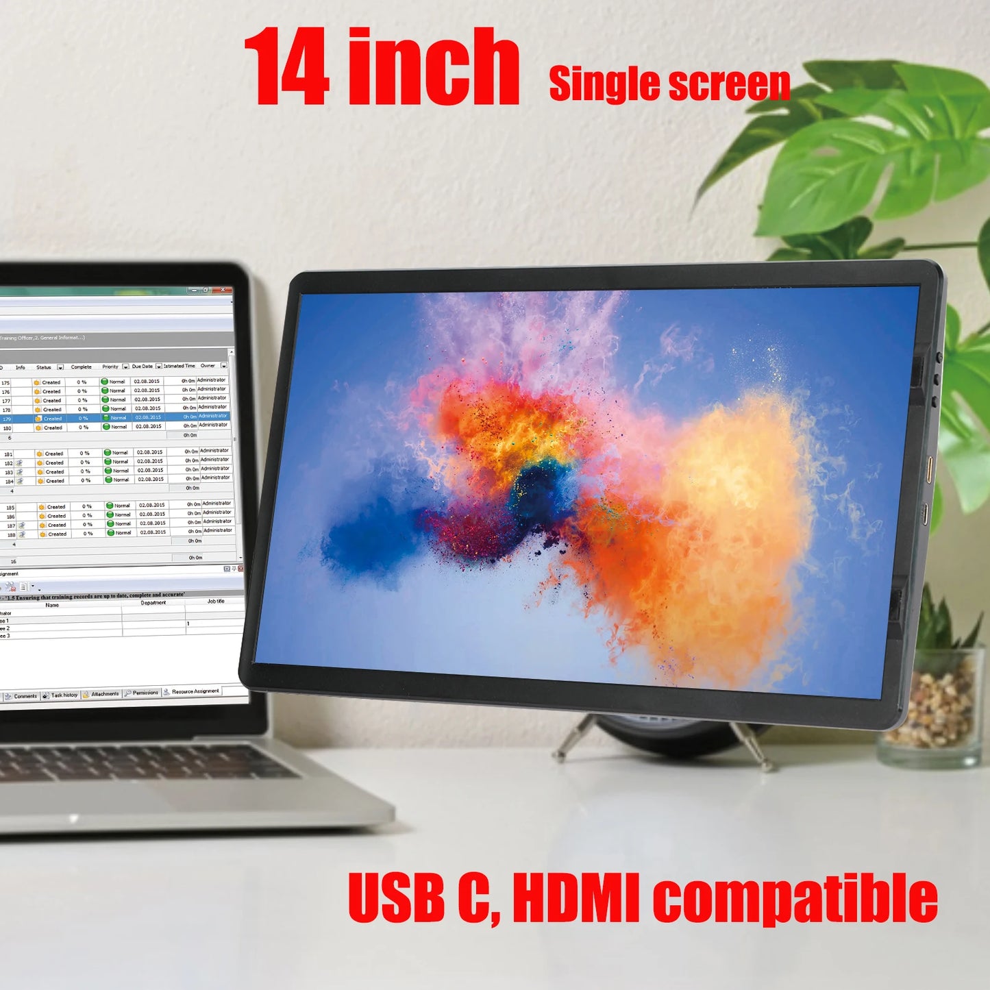 Portable 12'' Dual Monitor Extender — Full HD IPS Laptop Second Screen for MacBook, Huawei & PC