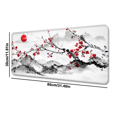 Large Cherry Blossom Gaming Mouse Pad — Anti-Slip, Durable, Perfect for Pro-Level Play & Work