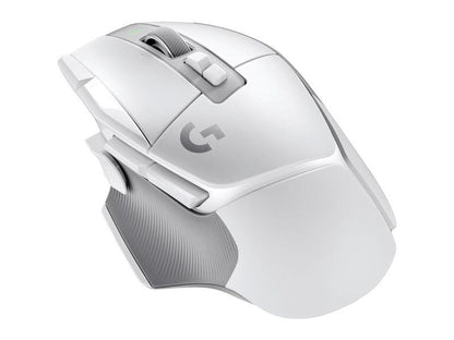 Logitech G502 X LIGHTSPEED Wireless — Ultra-Fast Gaming Mouse with Hybrid Optical-Mechanical Switches & HERO 25K Sensor (White)